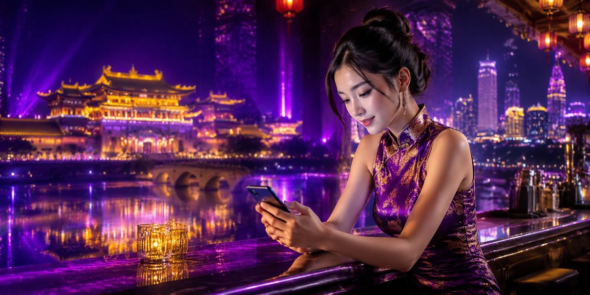 Ánh đèn neon về đêm tại Huế phản chiếu không khí cá cược thể thao sôi động